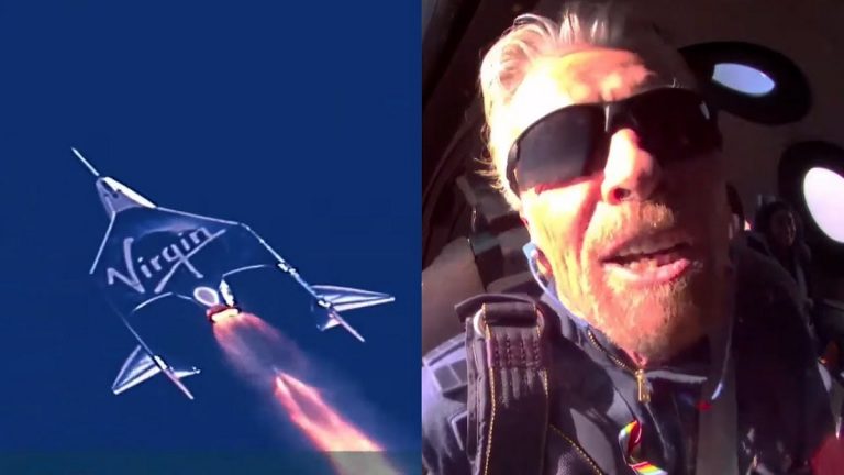 Richard Branson voa pela primeira vez ao espaço